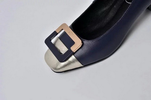 RV Shallow mouth Block heel Shoes Women--019
